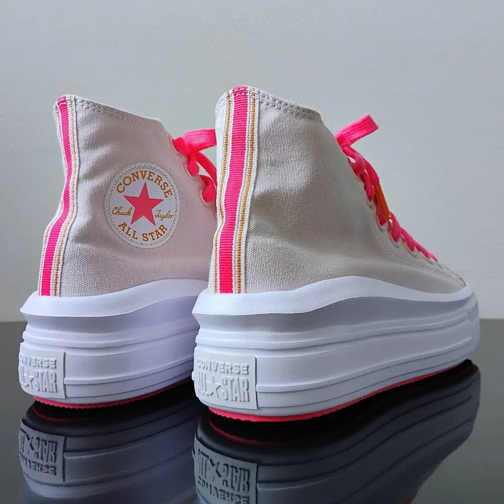 Converse Women Chuck Taylor All Star Move Ombre Platform Barely Rose/Strawberry - Picture 7 of 13